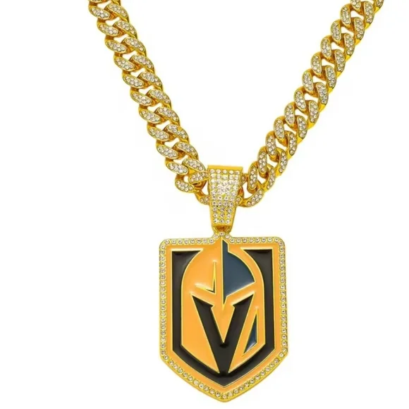 Vegas Golden Knights Iced Out Chain Necklace 20 Or 24 Choose Your Size